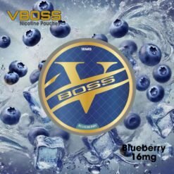 Boss Blueberry 16mg Nicotine Pouches – Slim Snus | 20 Pouches | Dubai UAE