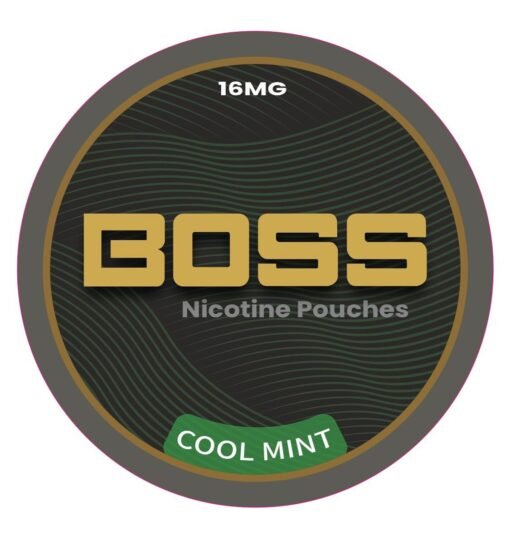 Boss Cool Mint 16mg Nicotine Pouches – Slim Snus |